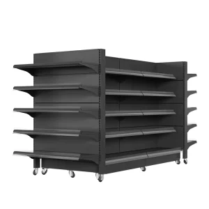 Sturdy and Durable Multi-functional Mobile Supermarket Rack for Large Supermarkets