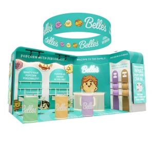 Stylish Exhibition Booth 20x20ft Modular Display Stand With Acrylic Cabinet Kawaii Trade Show Stand for Sweets Snacks Expo