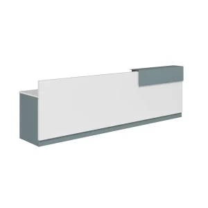 Superior Quality Modern Extendable Office Reception Desk Wooden Checkout Counter Table for Hotels Gyms