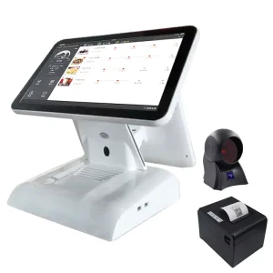 Supermarket 15 Inch Dual Screen Point of Sale Touch Pos System Offline