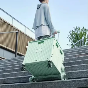 Supermarket 6Wheel Sturdy Grocery Cart Stair Climbing Shopping Trolley