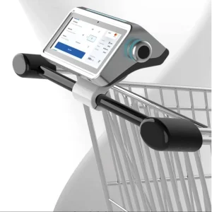 Supermarket Cart Self Service POS All in One Thermal Touch Screen Android Payment Kiosk with NFC Bluetooth USB
