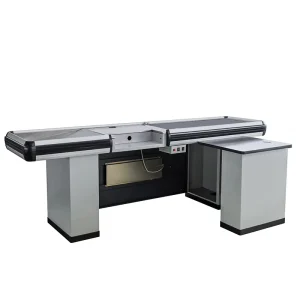 Supermarket Cash Register Table Gondola Checkout Counter for Retail