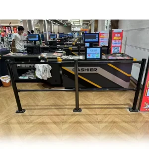 Supermarket Checkout Counter Safety Barrier Rail Guard