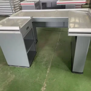 Supermarket Checkout Counter Tables Cashier Desk for Efficient Shopping Experience