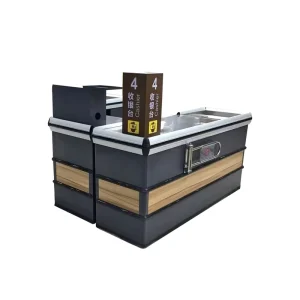 Supermarket Checkout Counters Retail Modern Wood Supermarkets Cash Counter