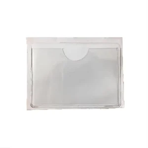 Supermarket Clear PVC Price Tag Label Sign Card Display Bag Holder Moisture Proof Adhesive Photo Frame