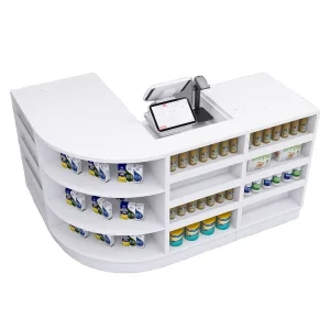 Supermarket Convenience Store Cashier Counter Combination Display Cabinet Integrated Pharmacy Commercial Simple Small Curved