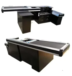 Supermarket Convenience Store Electric Conveyor Belt Cashier Counter Retail Cashier