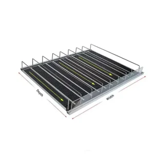 Supermarket Convenience Store Retail Store Gravity Feed Roller Shelf with Adjustable Dividers