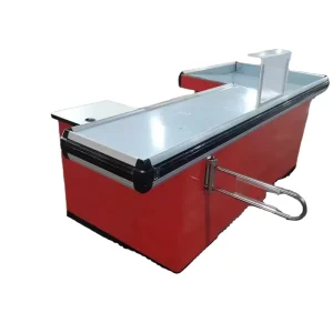 Supermarket Display Customized Stainless Steel Convenience Store Cashier Counter for Supermarket