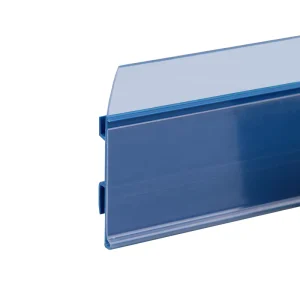 Supermarket Display Metal C Channel Shelf Plastic Extrusion PVC Data Strip Price Tag Label Holder with Shelf Stopper