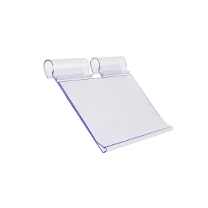 Supermarket Display Shelves 1000mm Transparent Plastic Hanging Shelf Labels Price Strips Double Hooks Easy