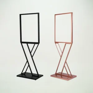 Supermarket Display Stand KT Board Poster Stand with Outside Sign for Floor Displays