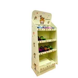 Supermarket Display Stands for Food Potato Chips Coffee Bean Chocolate Custom Retail Cardboard Magnetic Closure UV Printed Kraft