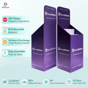 Supermarket Dump Bins Bath Washing Product Display Cardboard Carton POP up Shipper Display Corrugated Paper Retail Display Bin