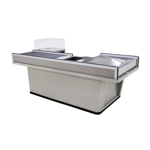 Supermarket Electric Conveyor Belt Checkout Counter Mall Cashier Counter Conveyor Belt Cashier Counter