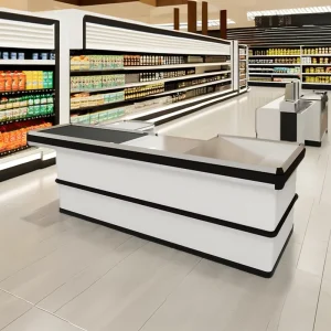 Supermarket Equipment Grocery Store Checkout Counters High Quality Cash Counter for Efficient Check Out