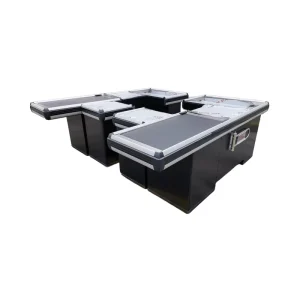 Supermarket Equipment Steel Cash Counter Belt Checkout Counters Grocery Store Checkout Counter