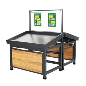 Supermarket Equipment for Fruit and Vegetable with Wheels Gondola Store Rack
