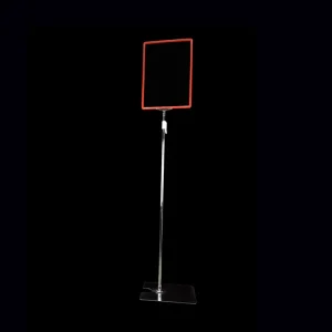Supermarket Floor Standing Sign Holders A4 Pop Stand Frame Plastic Poster Stand Frame