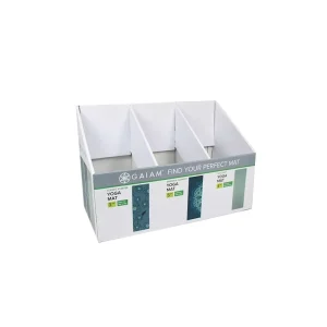 Supermarket Foldable POP Up Carton Stand Paper Product Retail Display Cardboard Bin for Yoga Mat