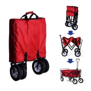 Supermarket Foldable Shopping Trolleys Carts Polyester Material