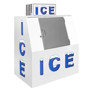 Supermarket Freezer Ice Merchandiser with Solid Door and Ice Storage Bin for Food Storage and Refrigeration Equipment