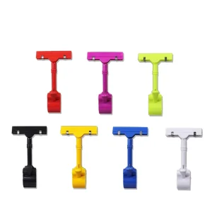 Supermarket Fruit and Vegetable Plastic Shelf Price Tags Pricing Label POP Clips Holder Merchandise Display Pop Clip