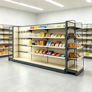 Supermarket Gondola Shelving Display Rack Retail Store Shelving System Metal Display Shelf