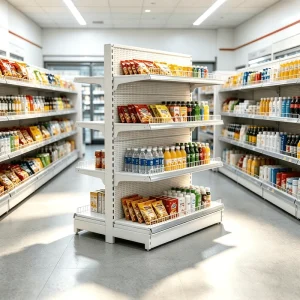 Supermarket Gondola Shelving System Metal Retail Display Rack for Grocery Store and Supermarket Equipment