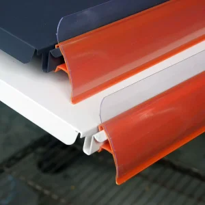 Supermarket Grocery Store Clear Plastic Channel Tag Label Holder Adhesive Price Holder Data Strip