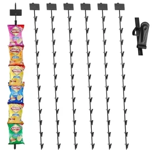 Supermarket Hanging Metal Wire Potato Chips Display Rack