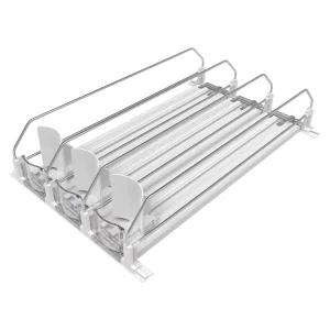 Supermarket Heavy Duty Slow Motion Retail Display Organizer System Storage Drink Shelf Pusher for Refrigerator