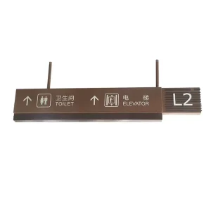 Supermarket Interior Projecting Hanging Illuminated LED Checkout Counter Sign Box Ceiling Sign Metal