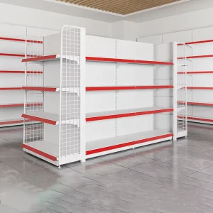 Supermarket Light Duty Retail Display Rack Single-Double Sided Store Shelving Adjustable Made Shelf