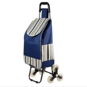 Supermarket Luggage Hand Lift Truck Transport Shopping Bag Vegetable Shopping Cart Trolley