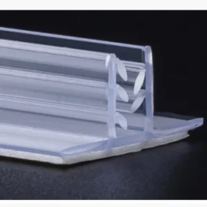 Supermarket PVC Price Holder Data Strip Shelf Label Holder Plastic Retail Display Holder Sign Gripper Shelf Talker