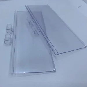 Supermarket PVC Price Tag Display Holder Free Sample Retail Shelf Price Display