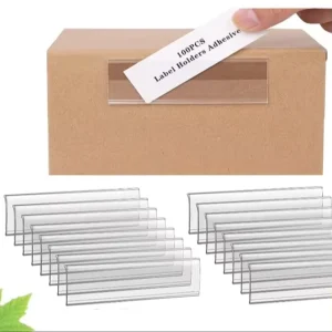 Supermarket PVC Retail Store Price Label Display Shelf Plastic Data Strip Tag Holder with Adhesive Tapes Warehousing Supply