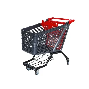 Supermarket Plastic Grocery Cart Supermarket Plastic Shopping Trolley