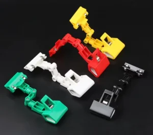Supermarket Plastic POP Price Tag Holder with Mechanical Clip Label Base Promotion Price Tag Clip for Warehousing Supplies