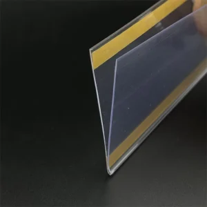 Supermarket Price Label Holder Shelf Tag Ticket Plastic PVC Self-adhesive Flat Store Extruded Data Strip for Warehousing Supply