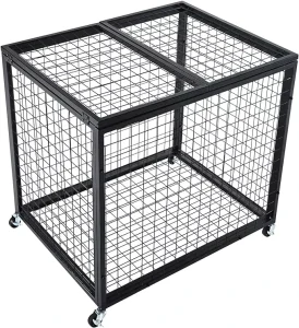 Supermarket Promotional Retail Dump Bin With Wheel
