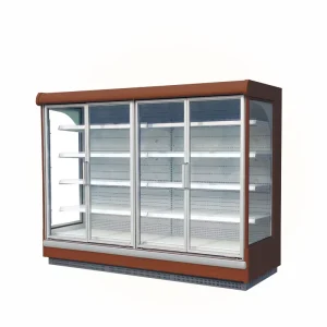 Supermarket Refrigeration Equipment Upright Showcase with Glass Door