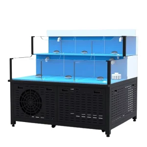 Supermarket Restaurant Fresh Fish Supply Store Custom Made Live Display Seafood Tank Pool