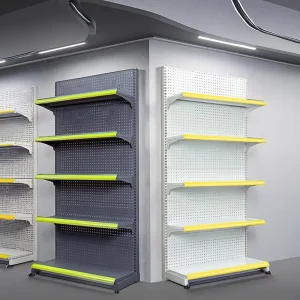 Supermarket Retail Shelving Wall Side Metal Snacks Display Gondola Shop Store Use Factory Price