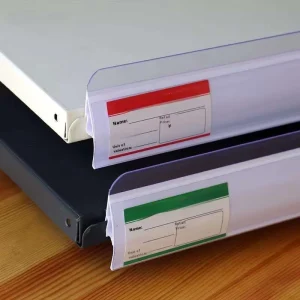 Supermarket Shelf Accessories Plastic Price Tag Holders Snap in Plastic End Plugs for Shelf Edge