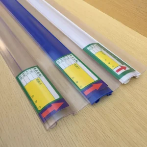 Supermarket Shelf Card Strip with Adhesive Strip Convenience Store Price Tag PVC Transparent Price Tag Sticker