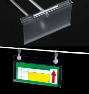 Supermarket Shelf Hook Tag Price Tag Label Card Slot Transparent